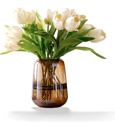 Amazon.com: MARIMEKKO Umpu Glass Flower Vase (Color Clay